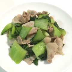 味付けこれだけ？豚肉とチンゲン菜炒め-レシピのメイン写真