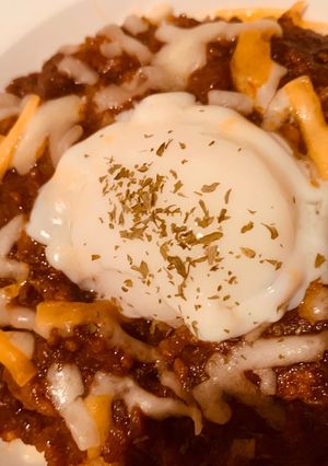 温玉乗せ🍛簡単ドライカレー-レシピのメイン写真