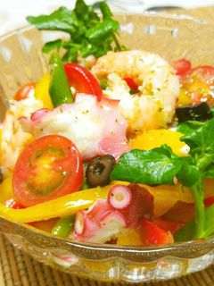 ◆野菜と海鮮の彩りフレッシュマリネ♪◆-レシピのメイン写真