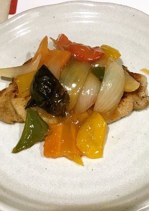 豚ロース肉の酢豚ソース掛け-レシピのメイン写真