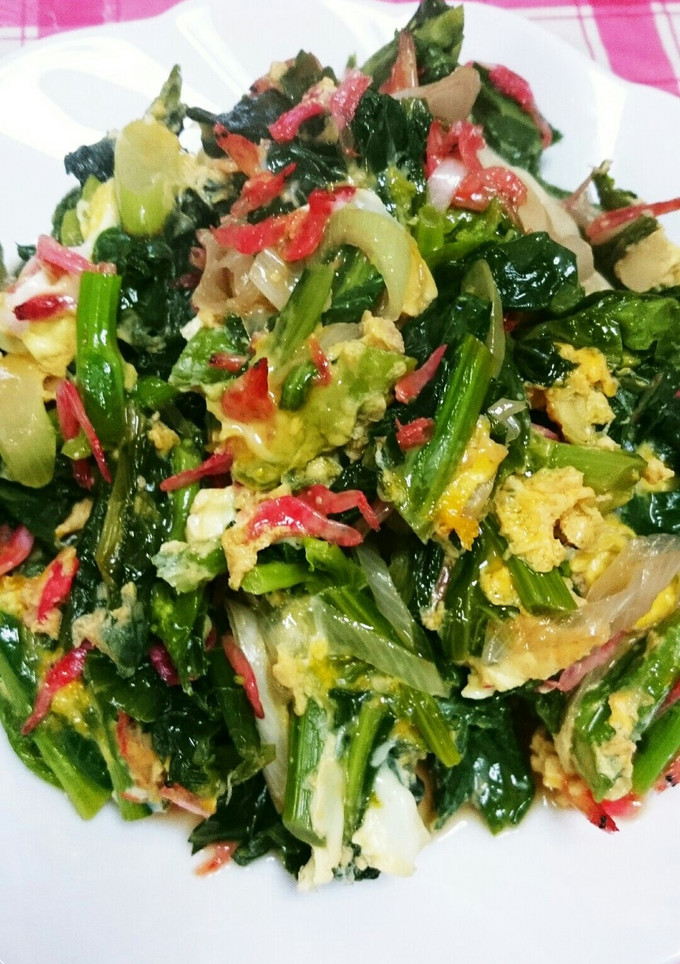 パパッと作れる♪冬菜と桜えびのたまごとじ-レシピのメイン写真