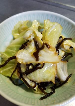 簡単キャベツ塩昆布　大量消費にも-レシピのメイン写真