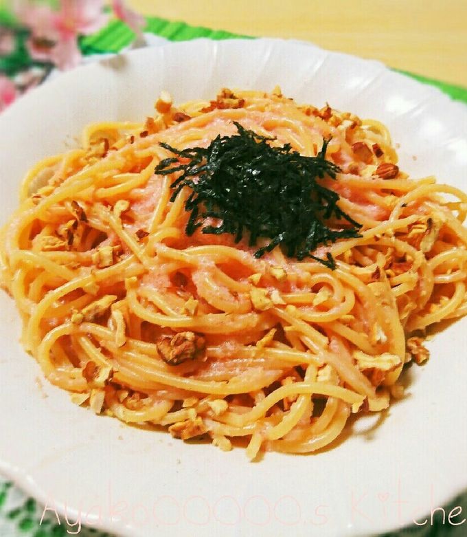 豆腐deヘルシー♪たらこパスタ by AyakoOOOOO 【クックパッド】 簡単