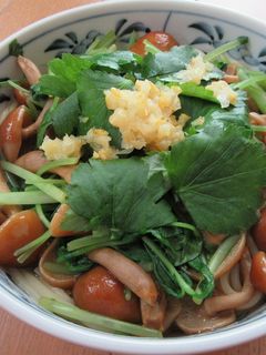 山なめこと三つ葉の和風スープパスタ-レシピのメイン写真