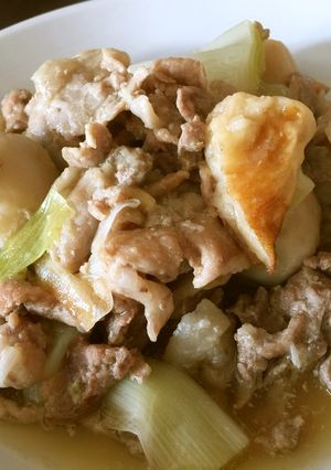 里芋太葱と牛肉の煮物-レシピのメイン写真