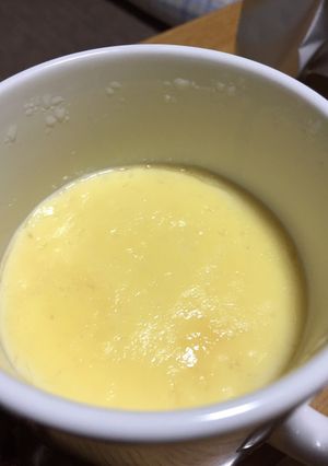 レンジで作る簡単マグカップ豆乳プリン-レシピのメイン写真