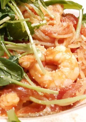 海老トマトソースパスタ-レシピのメイン写真