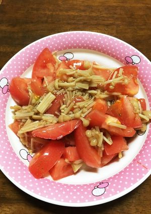なめ茸トマト サラダ-レシピのメイン写真