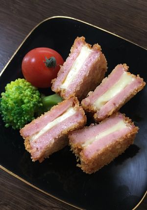 お弁当に♡お魚バーグのチーズはさみフライ-レシピのメイン写真