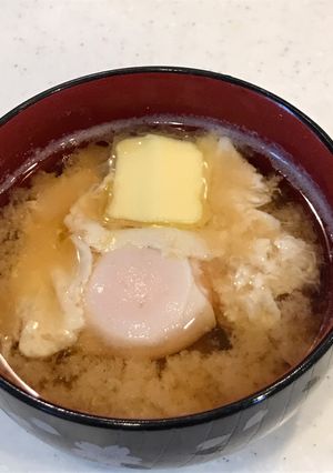 シンプル！卵とバターのお味噌汁☆彡.。-レシピのメイン写真