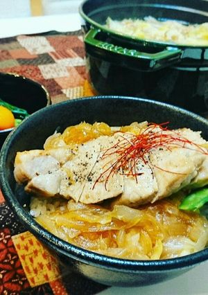 ポークステーキ 丼にも-レシピのメイン写真