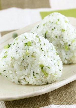 青菜のおにぎり・オリーブ風味-レシピのメイン写真