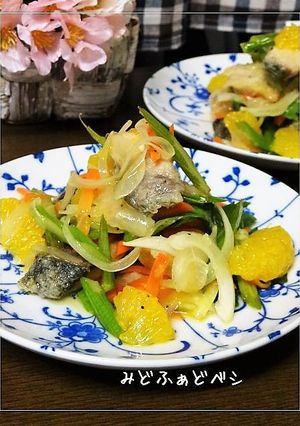 ぶりと甘夏の和風エスカベッシュ-レシピのメイン写真