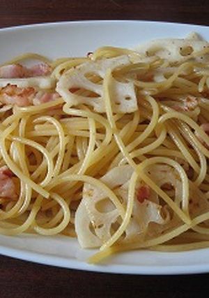 れんこんパスタ-レシピのメイン写真