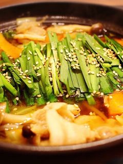 焼肉のタレで♡豚バラとニラのもつ鍋風-レシピのメイン写真