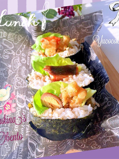 おにぎらず 鮭、高菜、牛肉しぐれ煮-レシピのメイン写真