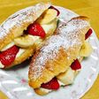 簡単♪クロワッサンサンド♪いちごとバナナ