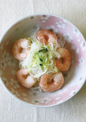 海老とキャベツの黒酢ビーフン-レシピのメイン写真