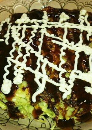 ヘルシー❗キャベツと豆腐のお好み焼き風-レシピのメイン写真