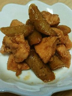 鶏ゴボウの甘辛炒め煮-レシピのメイン写真