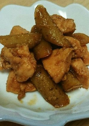 鶏ゴボウの甘辛炒め煮-レシピのメイン写真