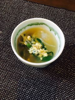 もやしとニラの卵スープ-レシピのメイン写真