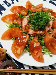 ピリ辛たれのまぐろたたき-レシピのメイン写真