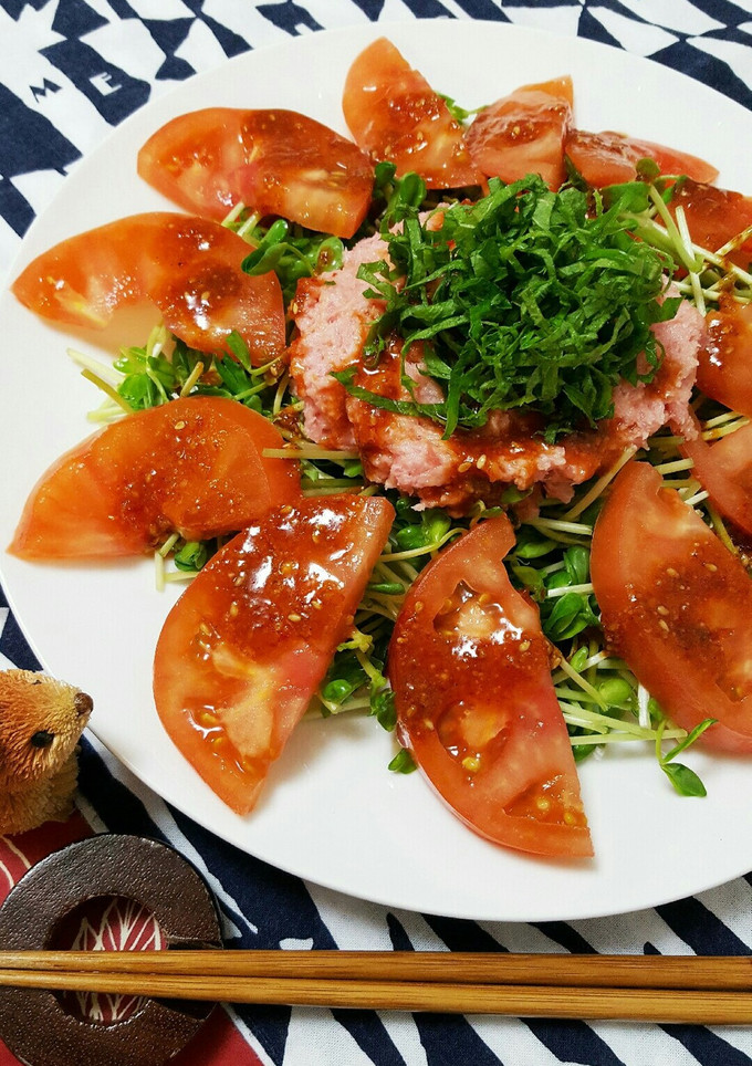 ピリ辛たれのまぐろたたき-レシピのメイン写真
