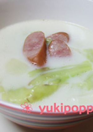 優しい味♪キャベツのミルクスープ-レシピのメイン写真
