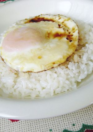 パパ考案☆目玉焼きライス♪-レシピのメイン写真