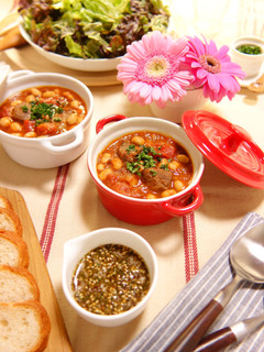 ホクホク大豆たっぷり牛肉のトマト煮こみ-レシピのメイン写真
