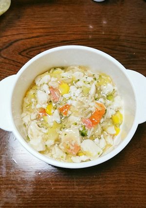 豆腐と野菜のあんかけ(離乳食後期完了期)-レシピのメイン写真