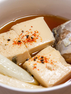 深谷ねぎと鯖缶の豆腐煮込み-レシピのメイン写真
