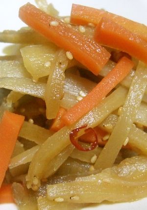 ヤーコンのキンピラ-レシピのメイン写真