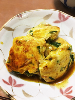 鶏ニラもやしバーグのカレーソース-レシピのメイン写真