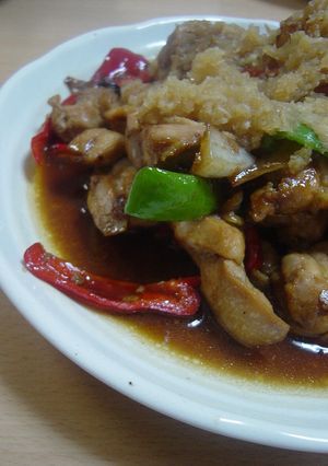鶏もも肉の生姜焼き 大根おろしソースのせ-レシピのメイン写真