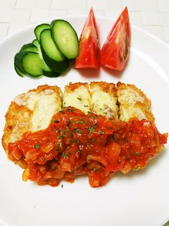 豚カツアレンジ☆トマトソースのチーズかつ-レシピのメイン写真