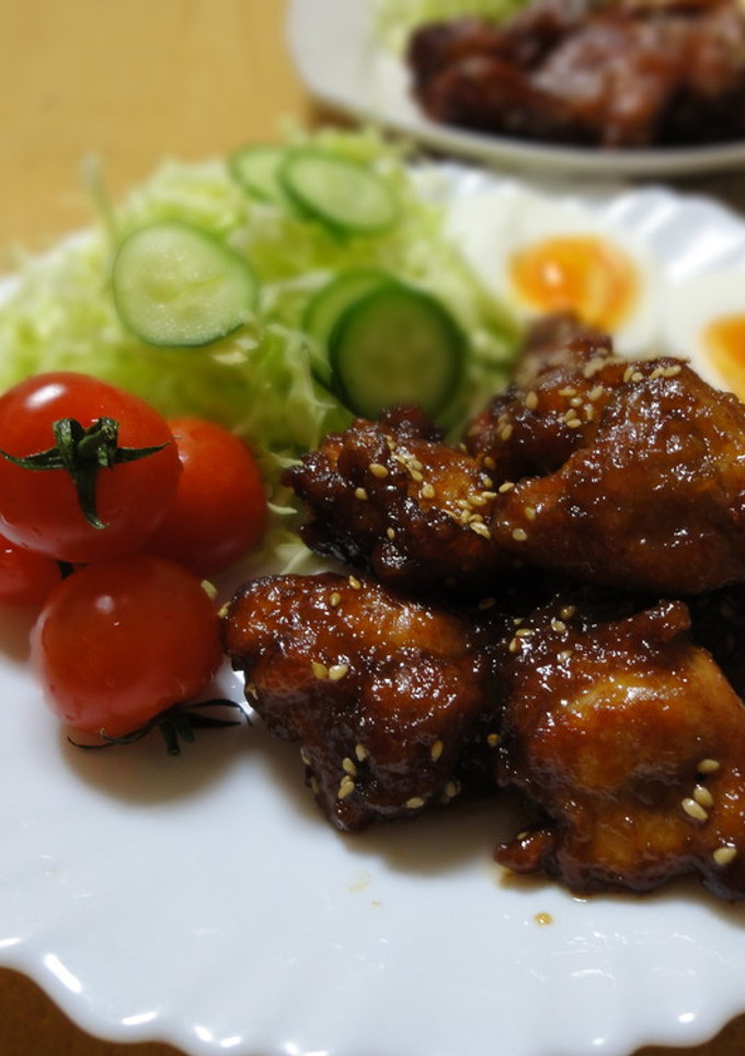 給食の味！とりにくのてりかけ☆半熟卵添え-レシピのメイン写真