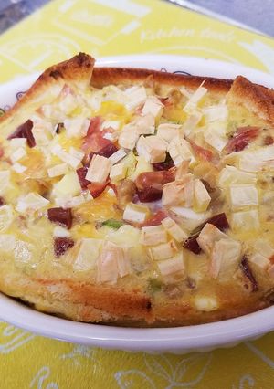 簡単サンドイッチ食パンキッシュスープ-レシピのメイン写真