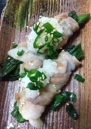 玉ねぎの葉っぱ肉巻き-レシピのメイン写真