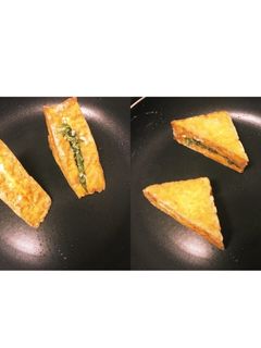 簡単!カリっと厚揚げ大葉チーズサンド♡-レシピのメイン写真