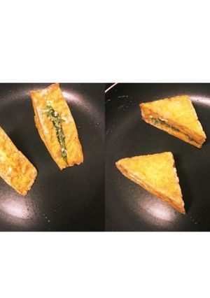 簡単！カリっと厚揚げ大葉チーズサンド♡-レシピのメイン写真
