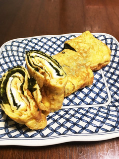 卵焼き韓国風 韓国海苔使用-レシピのメイン写真