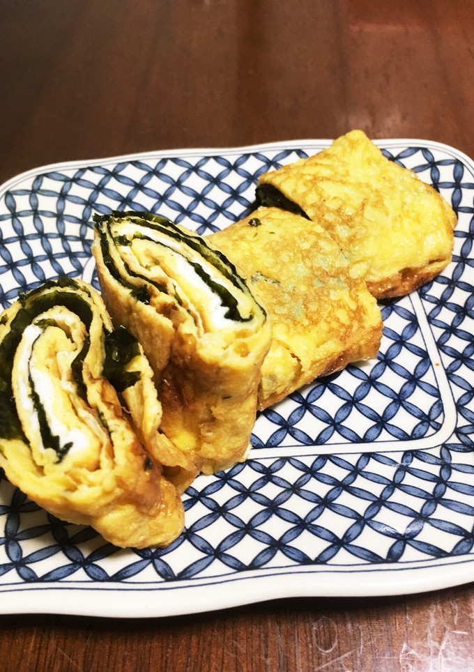 卵焼き韓国風 韓国海苔使用-レシピのメイン写真