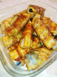 肉巻き蓮根の甘辛炒め-レシピのメイン写真