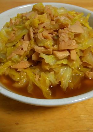 キャベツとシーチキンの炒め煮-レシピのメイン写真
