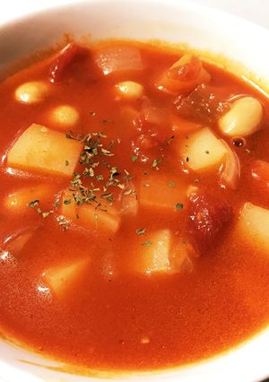 大豆とたっぷり野菜のミネストローネ-レシピのメイン写真