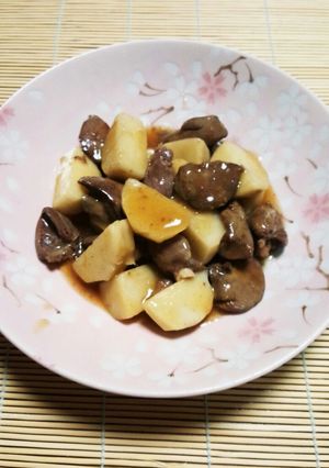 鶏レバーと里いもの甘辛煮-レシピのメイン写真