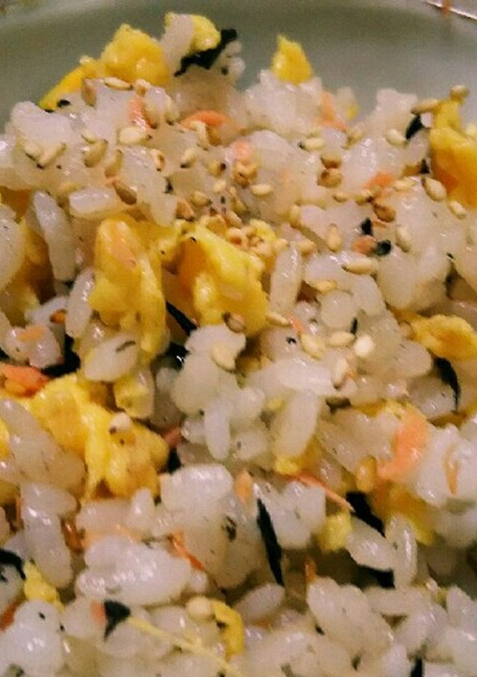 簡単！しそ昆布と鮭の混ぜご飯-レシピのメイン写真