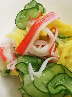 春きゃべつときゅうりカニかま酢の物-レシピのメイン写真